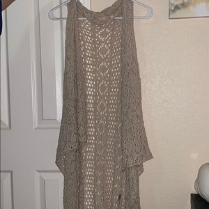 Creme Tank Cardigan